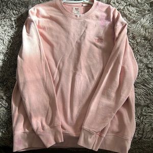 Women’s Levi crew neck, size Large, blush/pink.